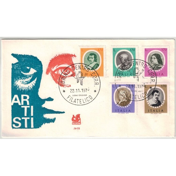 ITALIA 1976 FDC (Bucintoro) Uomini illustri