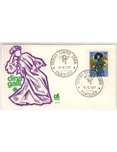 ITALIA 1977 FDC (Bucintoro) Dina Galli
