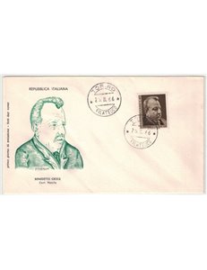 ITALY 1966 FDC (Filagrano) Benedetto Croce