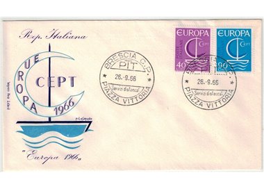 ITALY 1966 FDC (Filagrano) Europe