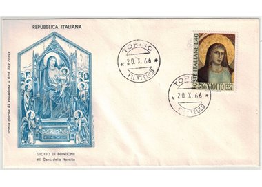 ITALIA 1966 FDC (Filagrano) Giotto
