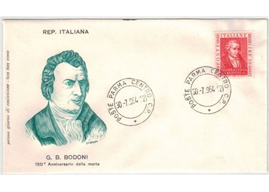 ITALY 1964 FDC (Filagrano) Giambattista Bodoni