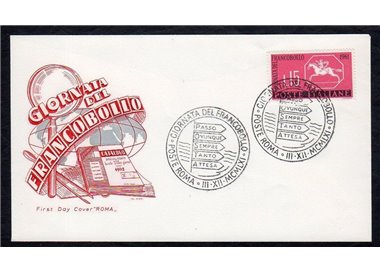 ITALIA 1961 FDC (Roma) Giornata del francobollo