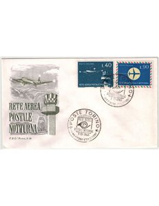 ITALY 1965 FDC (Rome) Postal Airline