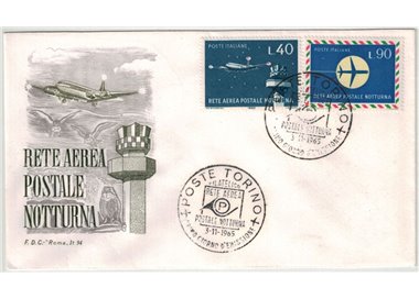 ITALY 1965 FDC (Rome) Postal Airline