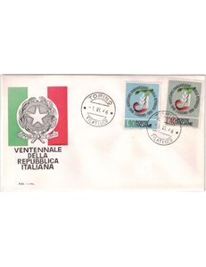 ITALIA 1966 FDC (Roma) Ventennale repubblica