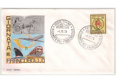 ITALIA 1966 FDC (Roma) Giornata del francobollo