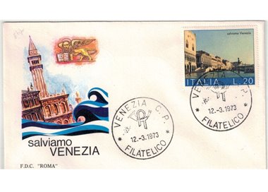 ITALIA 1973 FDC (Roma) Salviamo Venezia