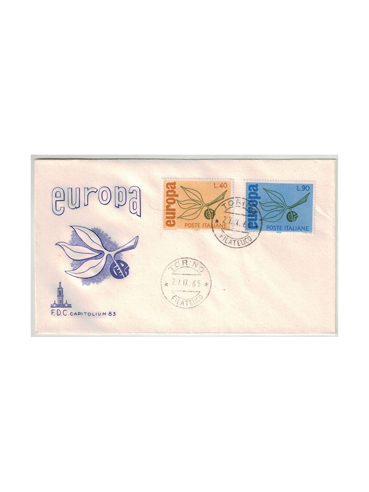 ITALY 1965 FDC (Capitolium) Europe