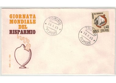 ITALY 1965 FDC (Sun) Savings Day