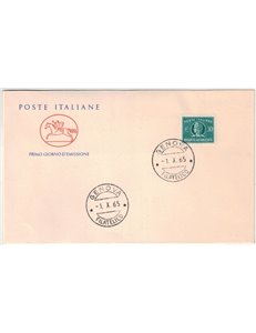 ITALIA 1965 FDC Recapito autorizzato