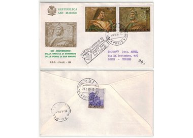 FDC SAN MARINO 1969 Bramante 1 FAIP Envelope