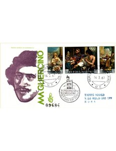 SAN MARINO 1967 FDC (Venice) Guercino collection
