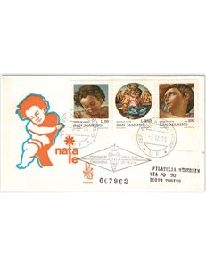 SAN MARINO 1975 FDC (Venetia) Natale racc