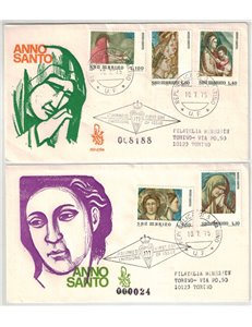 SAN MARINO 1975 FDC (Venetia) Anno Santo racc