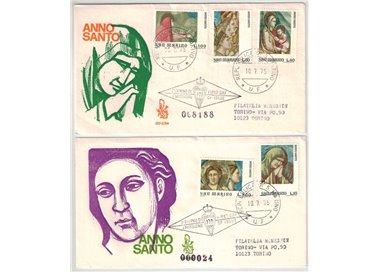 SAN MARINO 1975 FDC (Venice) Holy Year collection