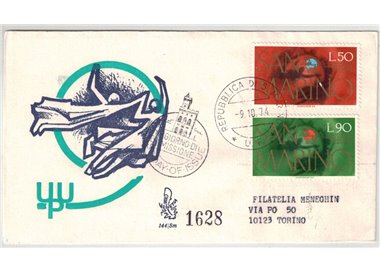 SAN MARINO 1974 FDC (Venice) Centenary of the UPU collected