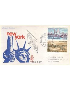 SAN MARINO 1973 FDC (Venice) Views of New York collected