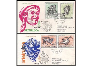 SAN MARINO 1971 FDC (Venetia) Arte etrusca racc
