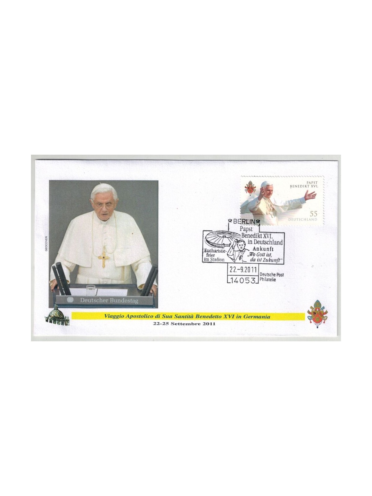 FDC 2011 Trip of Pope Benedict XVI to Germany, Berlin