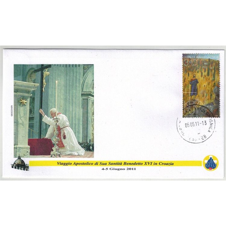 FDC 2011 Pope Benedict XVI's trip to Croatia, Zagreb 05-06-2011