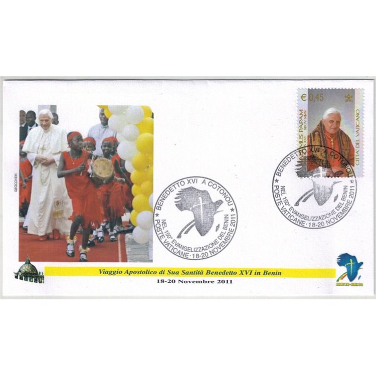 FDC 2011 Trip of Pope Benedict XVI to Benin, Cotonou