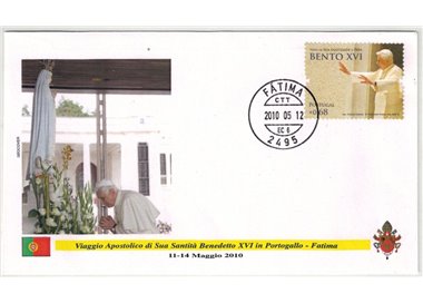 FDC 2010 Pope Benedict XVI's trip to Portugal, Fatima