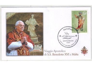 FDC 2010 Trip of Pope Benedict XVI to Malta, Rabat