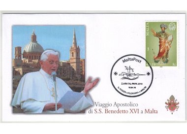 FDC 2010 Pope Benedict XVI's trip to Malta, Floriana