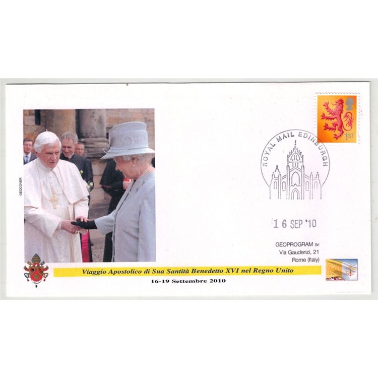 FDC 2010 Viaggio di Papa Benedetto XVI nel Regno Unito, Edinburgh