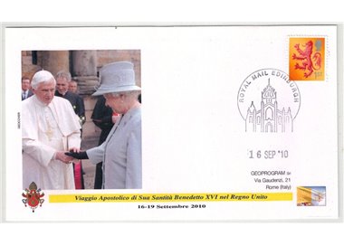 FDC 2010 Trip of Pope Benedict XVI to the United Kingdom, Edinburgh