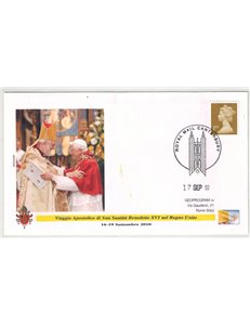 FDC 2010 Trip of Pope Benedict XVI to the United Kingdom, Canterbury
