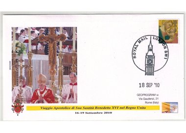 FDC 2010 Trip of Pope Benedict XVI to the United Kingdom, London