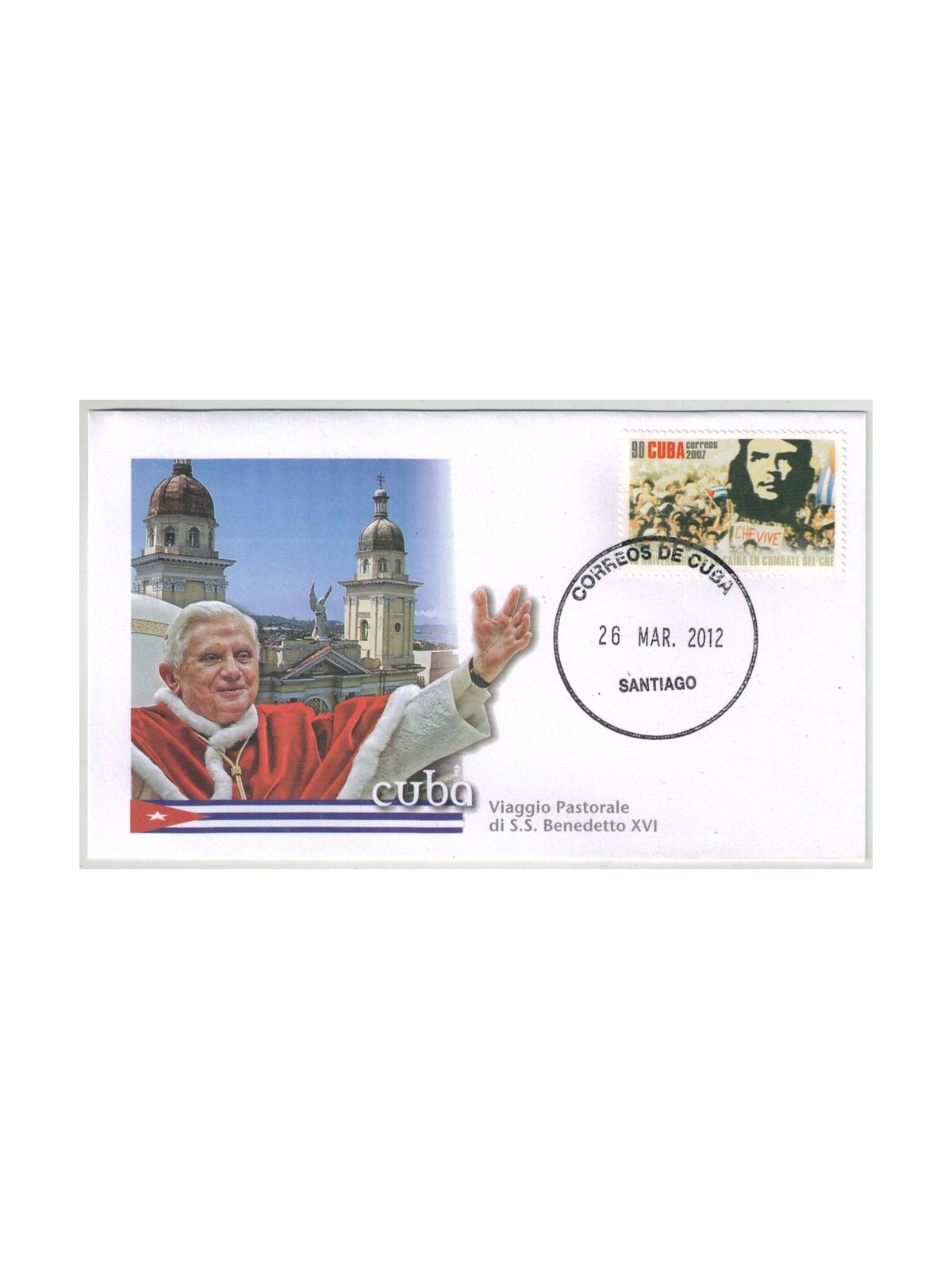 FDC 2012 Pope Benedict XVI's trip to Cuba, Santiago
