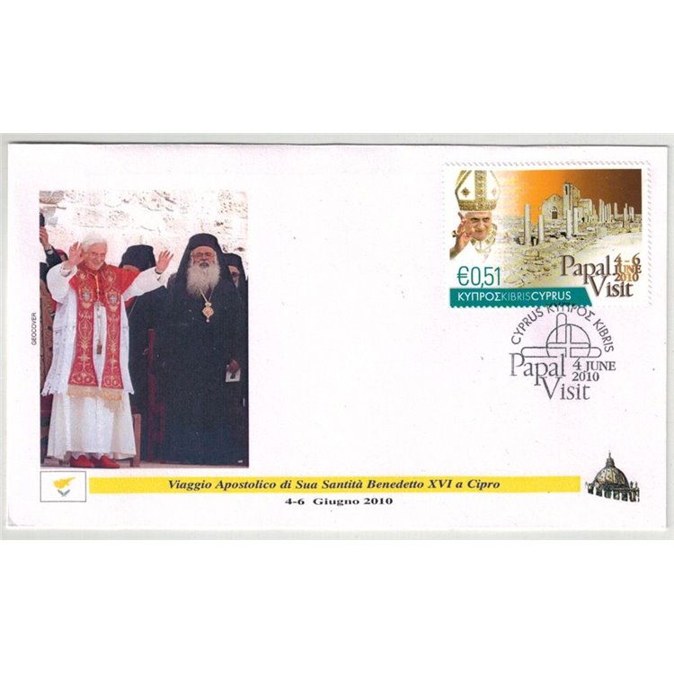 FDC 2010 Viaggio di Papa Benedetto XVI a Cipro, Pafo