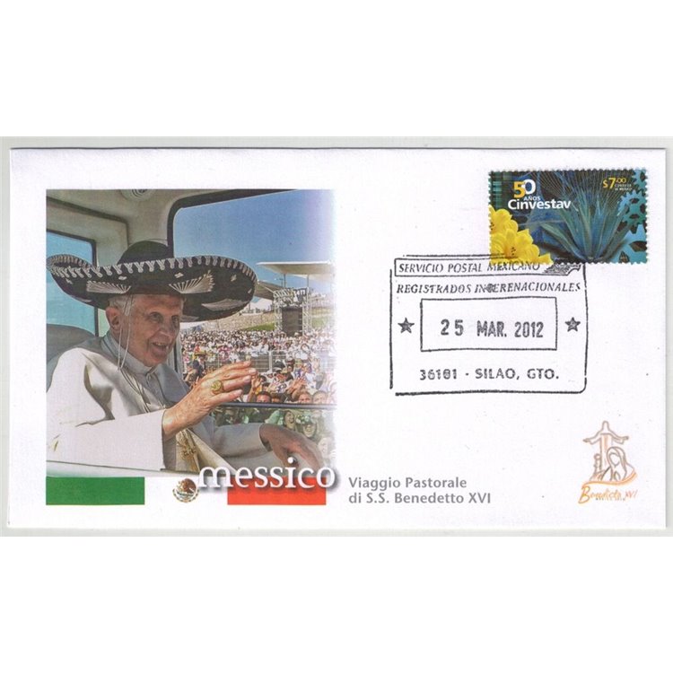 FDC 2012 Pope Benedict XVI's Trip to Mexico, Silao