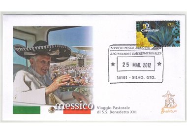 FDC 2012 Pope Benedict XVI's Trip to Mexico, Silao