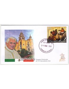 FDC 2012 Pope Benedict XVI's Trip to Mexico, Guanajuato