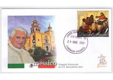 FDC 2012 Pope Benedict XVI's Trip to Mexico, Guanajuato