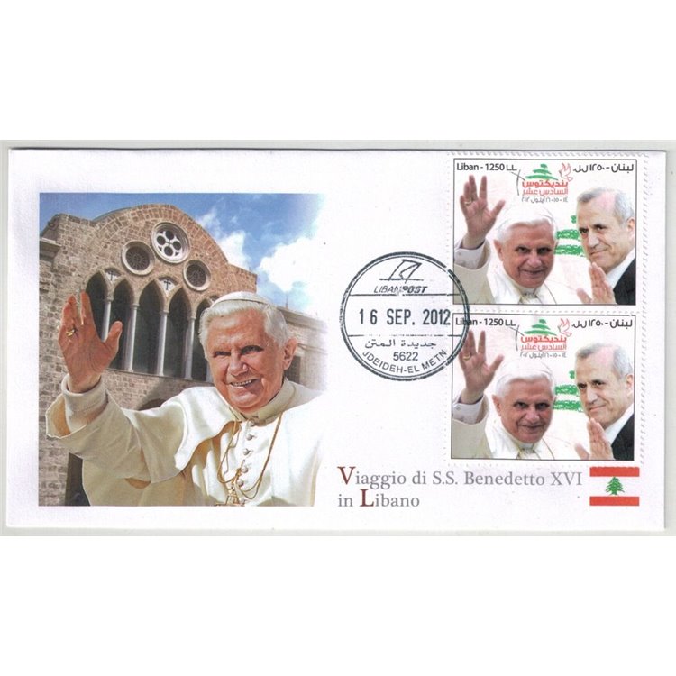 FDC 2012 Pope Benedict XVI's Trip to Lebanon, Jdeideh