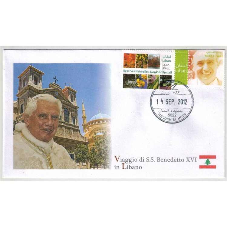 FDC 2012 Pope Benedict XVI's Trip to Lebanon 14-09-2012
