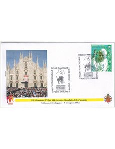 FDC 2012 Visit of Pope Benedict XVI to Milan - World Family Meeting