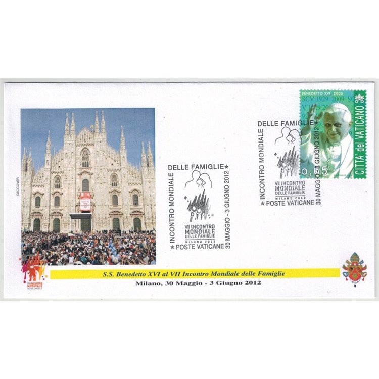 FDC 2012 Visit of Pope Benedict XVI to Milan - World Family Meeting