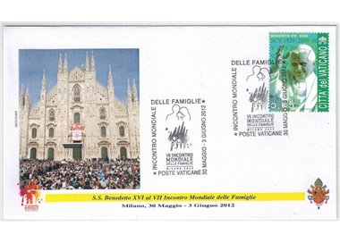 FDC 2012 Visit of Pope Benedict XVI to Milan - World Family Meeting