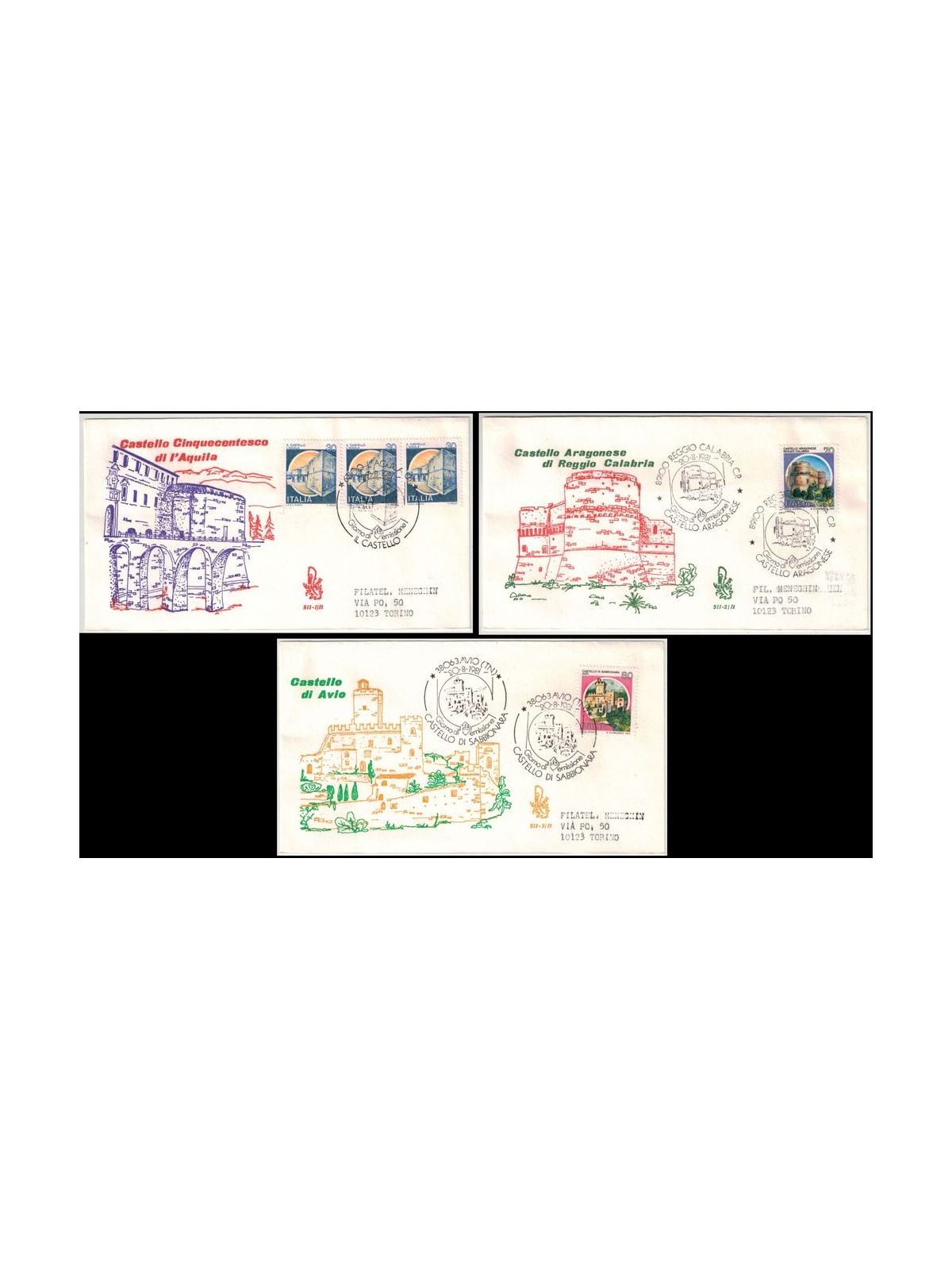 ITALIA 1981 FDC (Venetia) Castelli d'Italia ord