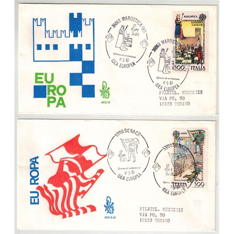 ITALY 1981 FDC (Venetia) Europe ord
