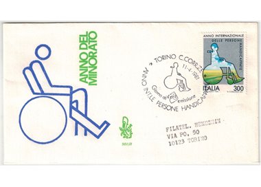 ITALY 1981 FDC (Venice) Year of the handicapped ord