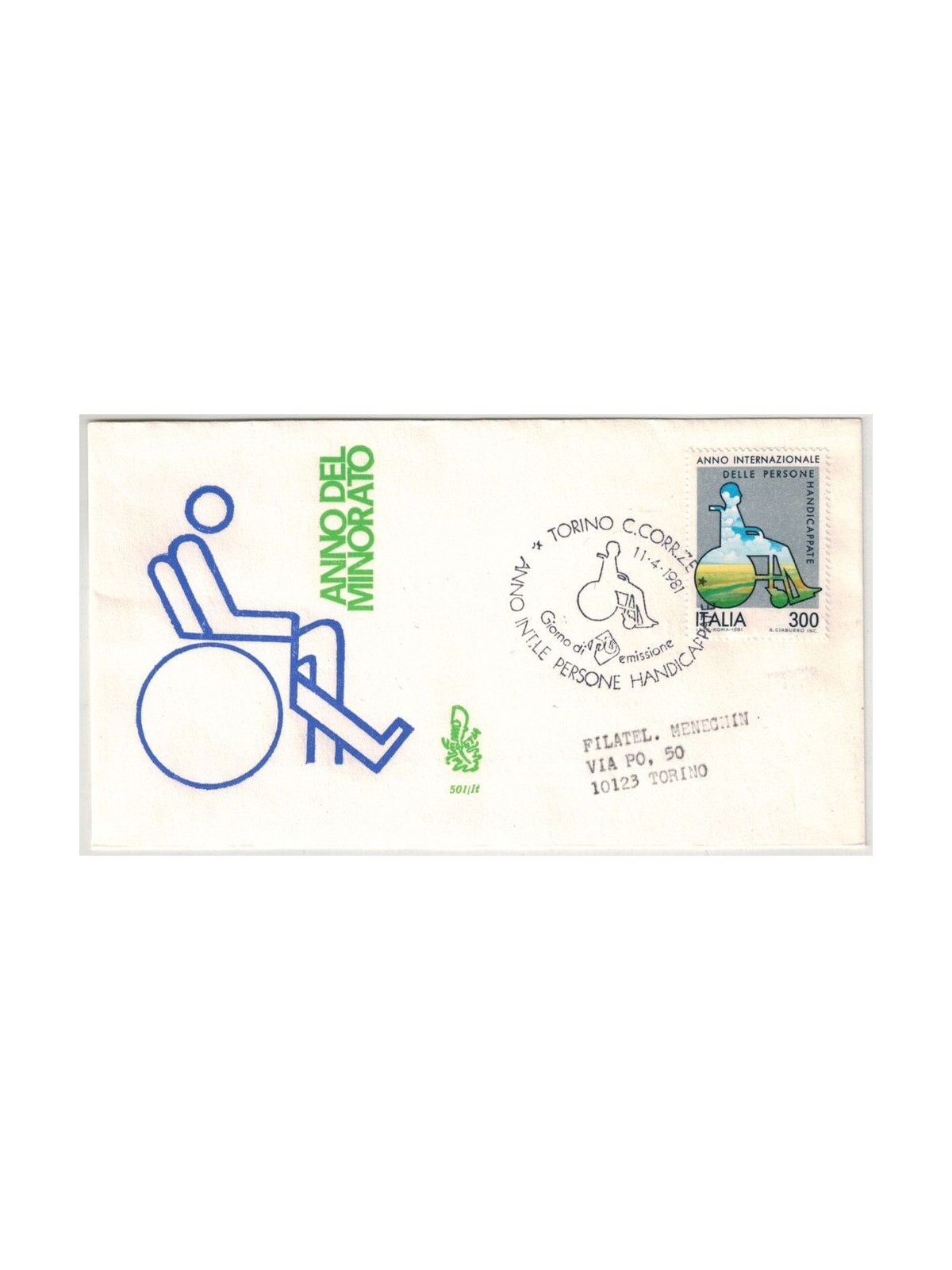 ITALY 1981 FDC (Venice) Year of the handicapped ord