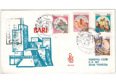 ITALIA 1980 FDC (Venetia) Castello normanno svevo racc