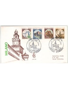 ITALIA 1980 FDC (Venetia) Castello Sforzesco racc